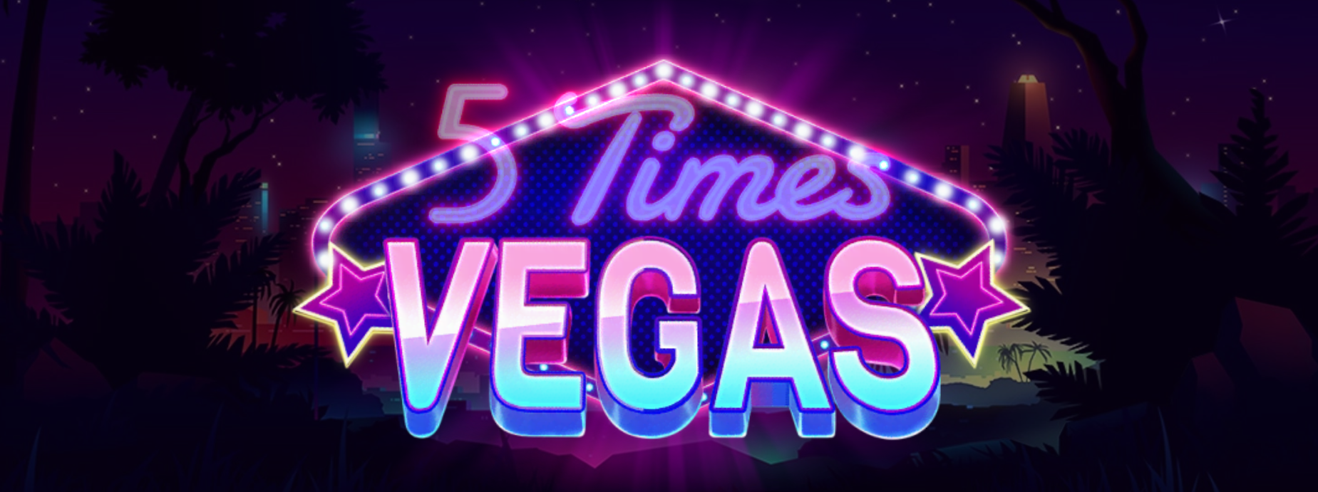 5 times vegas banner