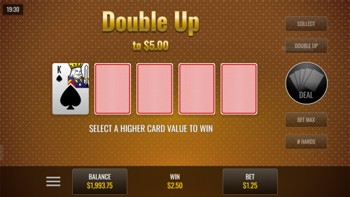 deuces wild double-up